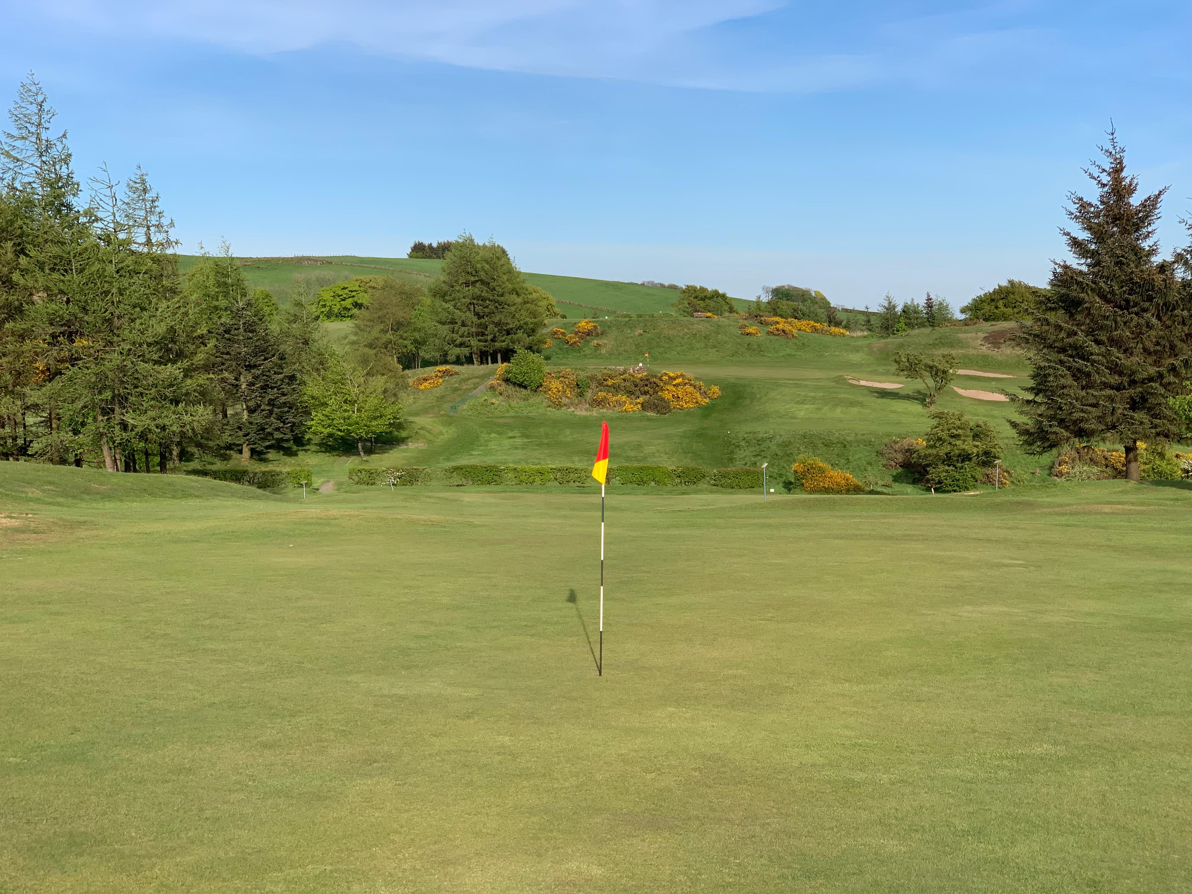 Hole 7 — view of the green